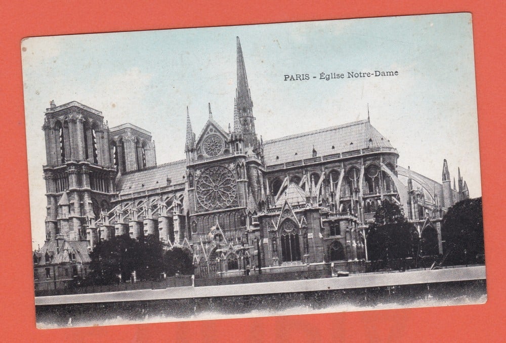 Fotografie: Carte poștală „Paris — Catedrala Notre-Dame”, necirculată
