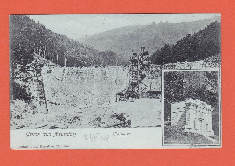 Fotografie: Carte poștală Neundorf, Germania, 1918, necirculată