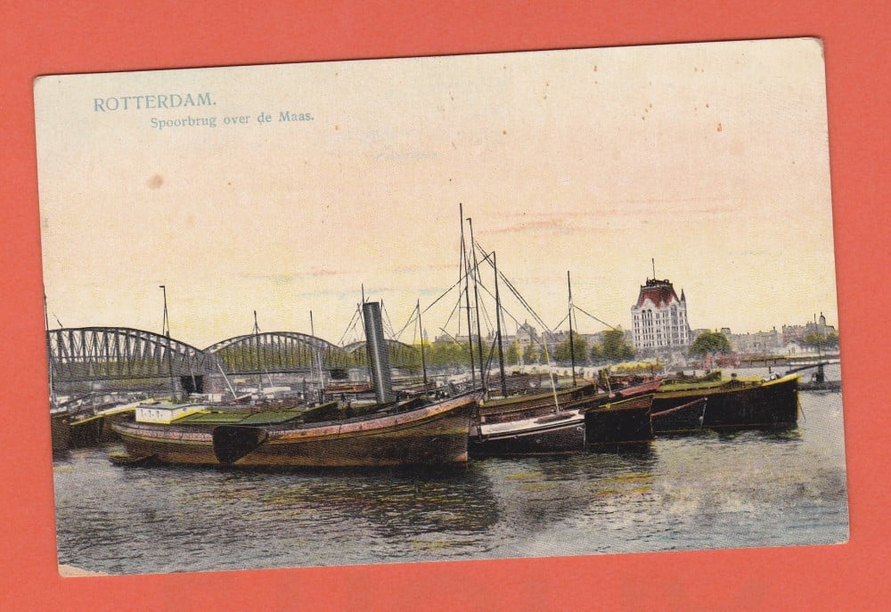 Fotografie: Carte poștală Rotterdam — bărci și vapoare, Olanda, necirculată