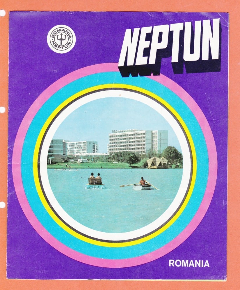 Fotografie: Pliant de prezentare a stațiunii Neptun, în limba engleză