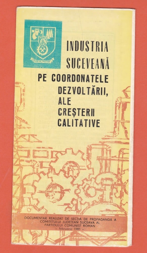 Fotografie: Pliant „Industria suceveană pe coordonatele dezvoltării”, 1985