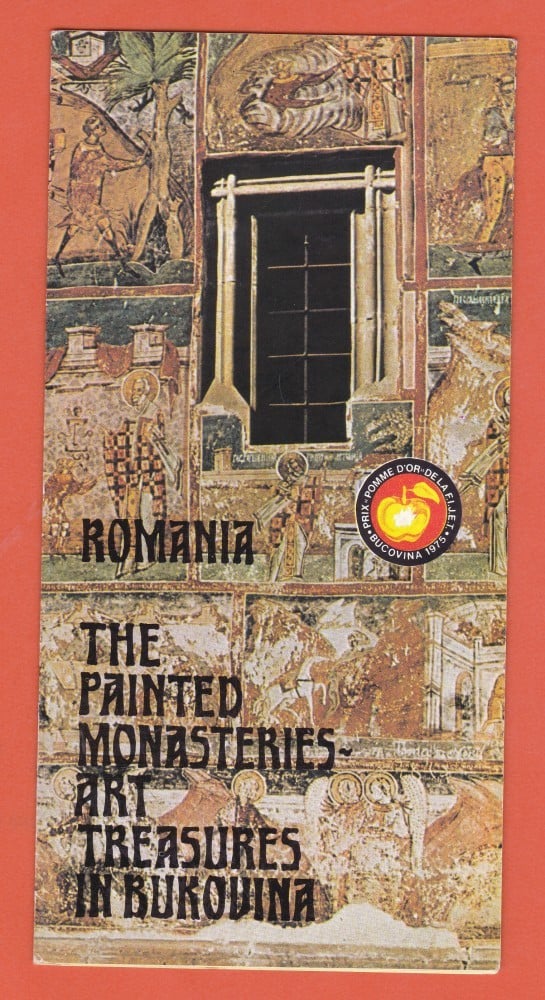 Fotografie: Pliant „The Painted Monasteries — Art Treasures in Bucovina”, 1975, în limba engleză