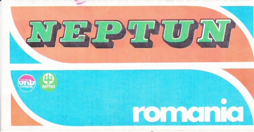Fotografie: Pliant de prezentare Neptun, 1982, în trei limbi