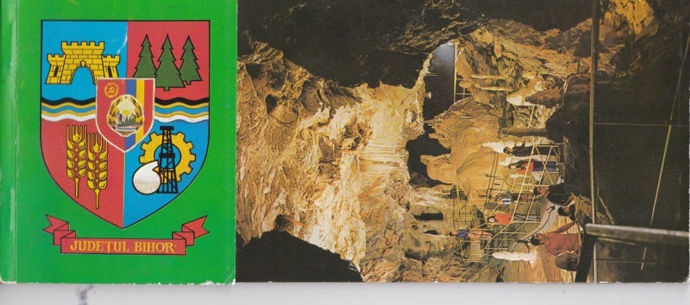 Fotografie: Carnet de 11 cărți poștale „Județul Bihor — Peștera Urșilor”, necirculate