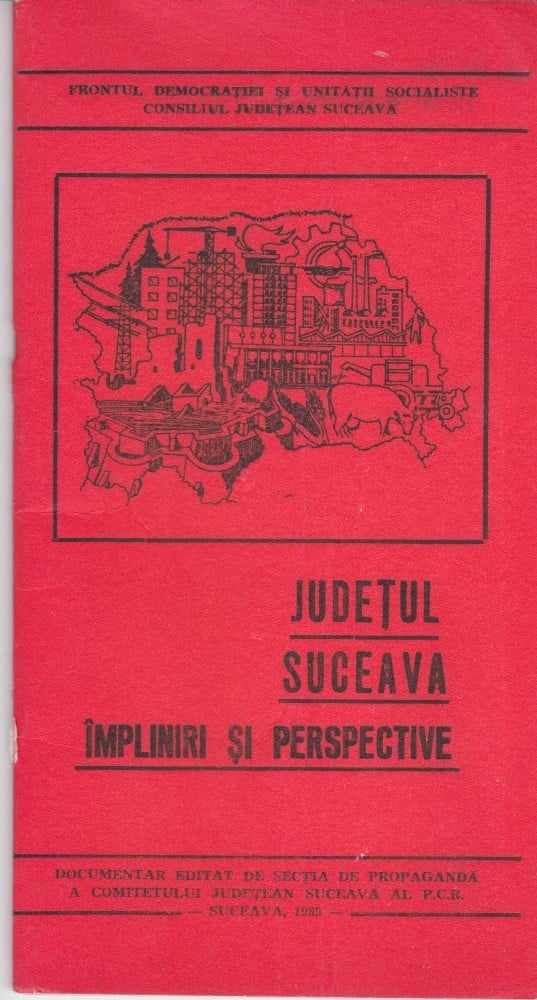Fotografie: Broșură-documentar „Județul Suceava — împliniri și perspective”, 1985