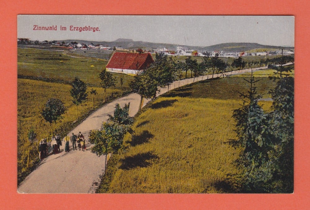 Fotografie: Carte poștală „Zinnwald im Erzgebirge”, Germania, animată, necirculată