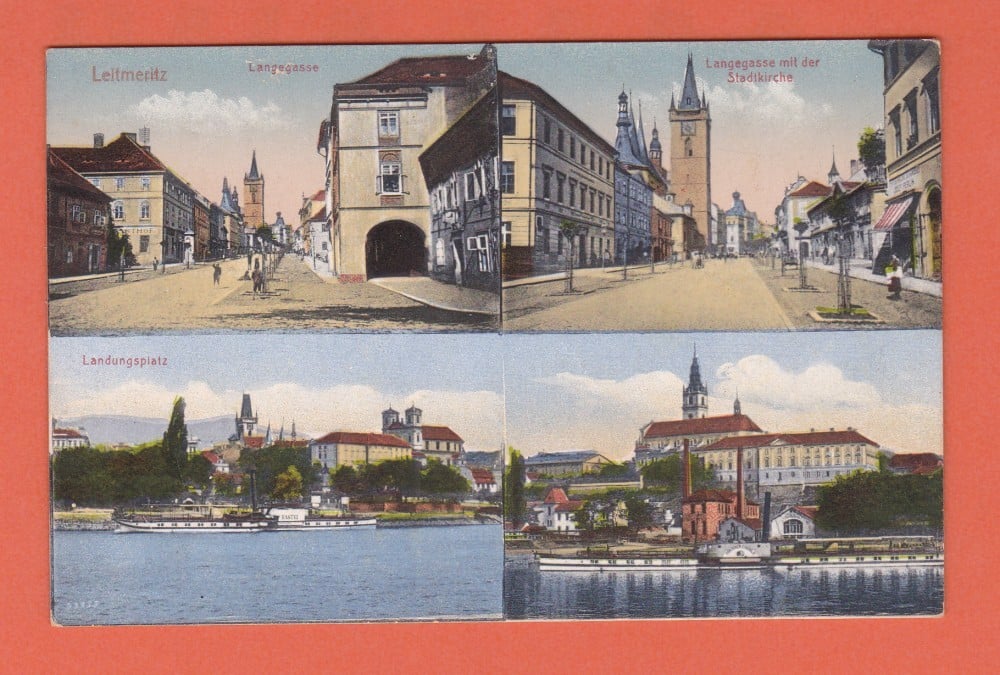 Fotografie: Carte poștală-colaj Leitmeritz (Litoměřice), Cehia, necirculată