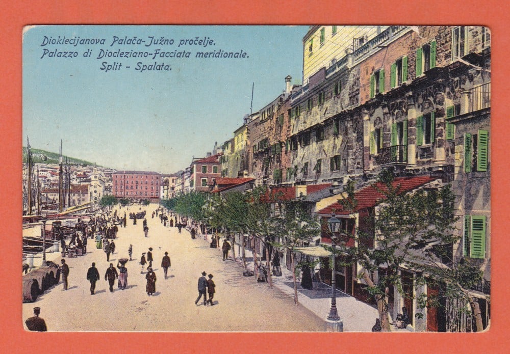 Fotografie: Carte poștală Split, Croația, animată, necirculată