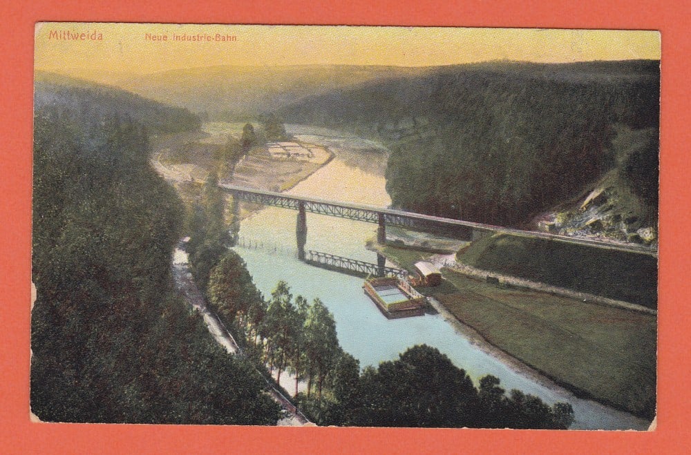 Fotografie: Carte poștală Mittweida, Germania — noua zonă industrială
