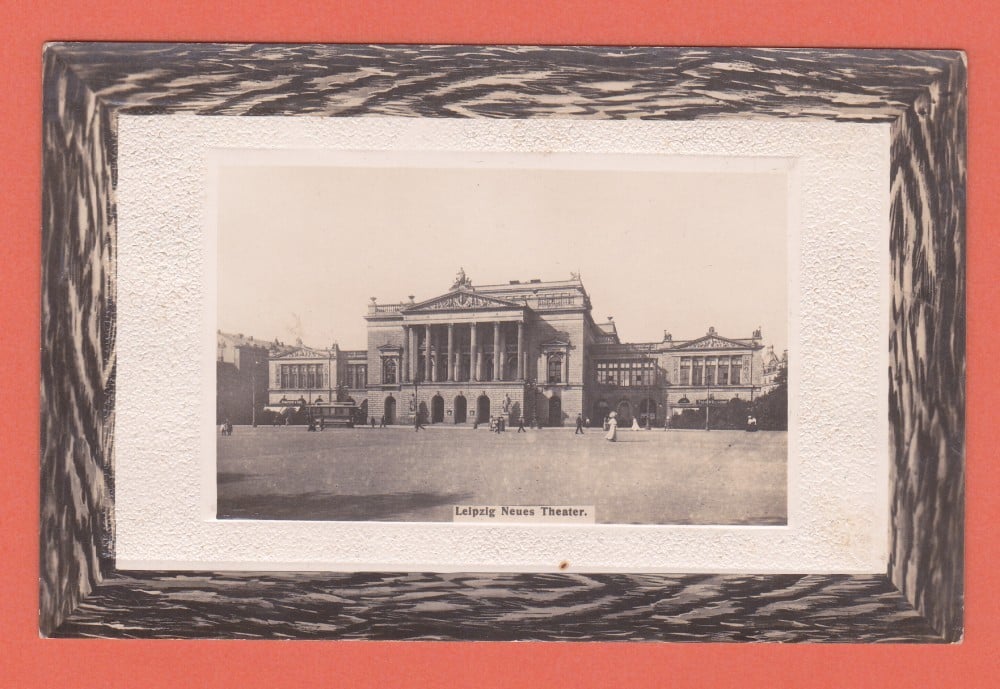 Fotografie: Carte poștală „Leipzig — Teatrul Nou”