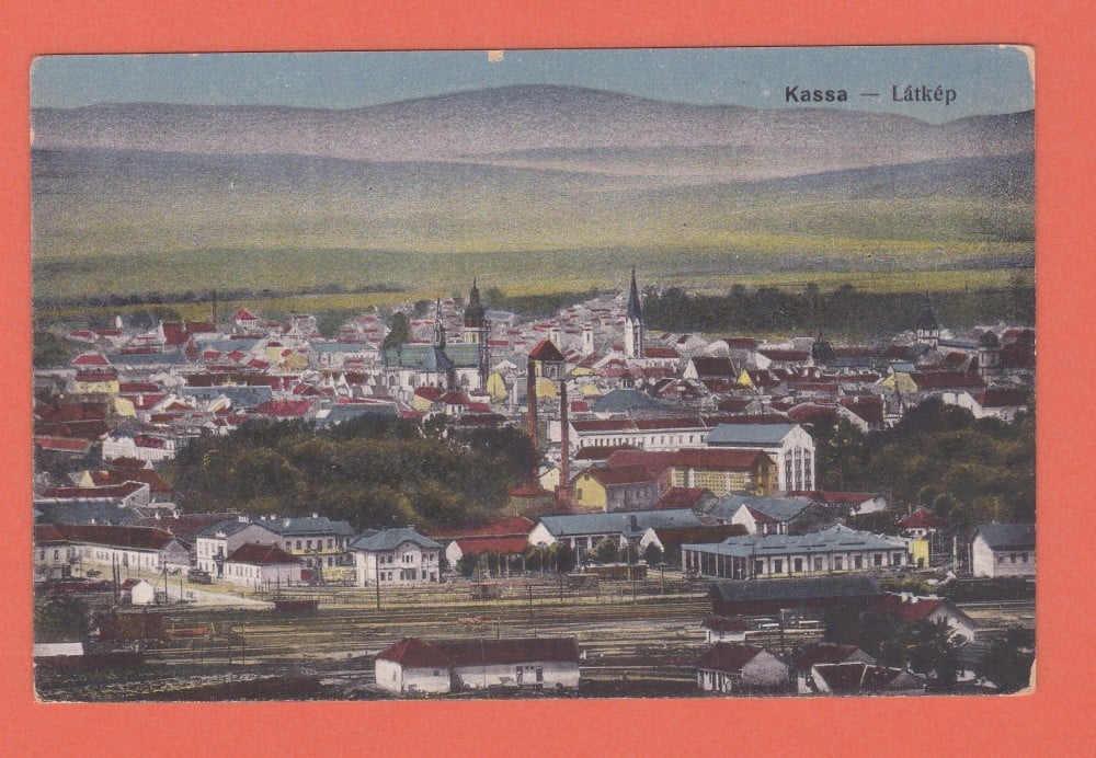 Fotografie: Carte poștală „Kassa (Košice) — vedere generală”, Slovacia, necirculată