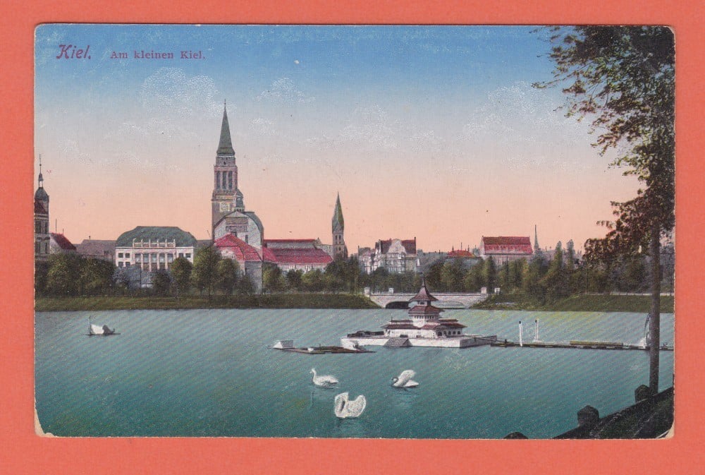 Fotografie: Carte poștală „Kiel — portul mic”, Germania, necirculată