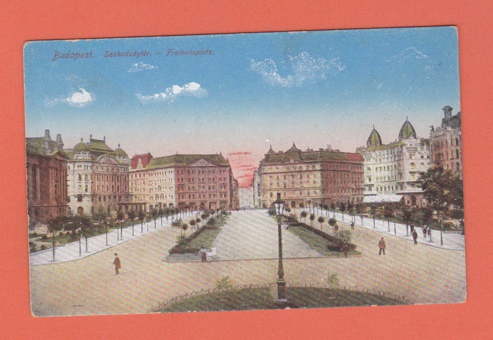 Fotografie: Carte poștală „Budapesta — Piața Libertății”, necirculată