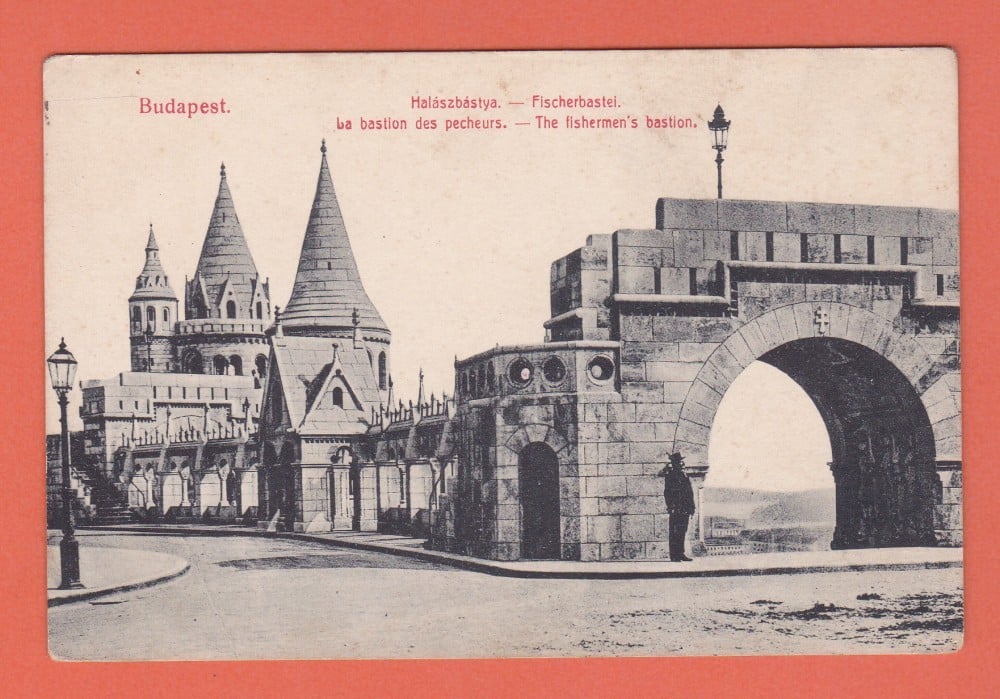 Fotografie: Carte poștală „Budapesta — Bastionul Pescarilor”, 1915, necirculată