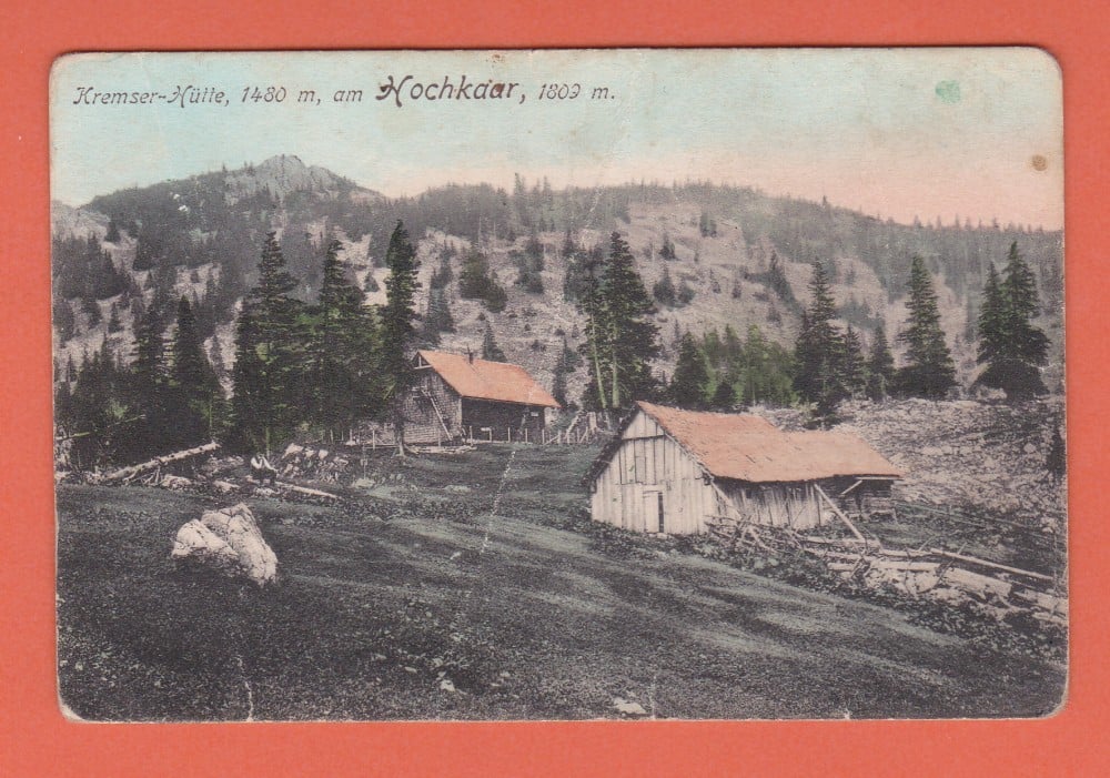 Fotografie: Carte poștală „Kremser Hütte, Hochkaar”, Austria, necirculată