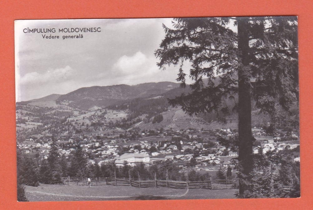 Fotografie: Carte poștală „Câmpulung Moldovenesc — vedere generală”, 1960