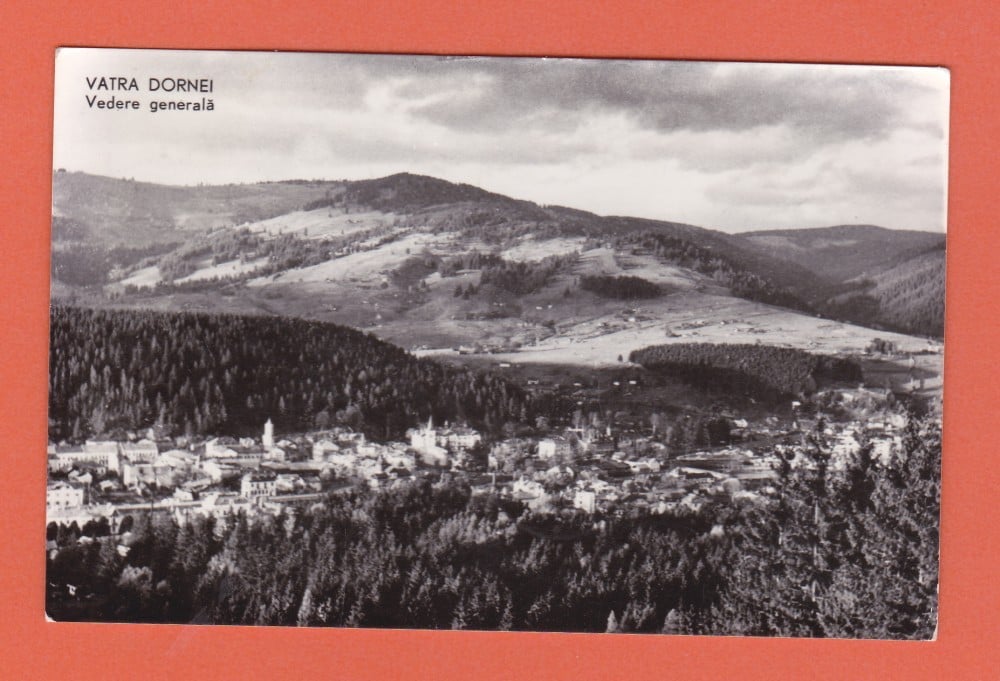 Fotografie: Carte poștală „Vatra Dornei — vedere generală”, 1960