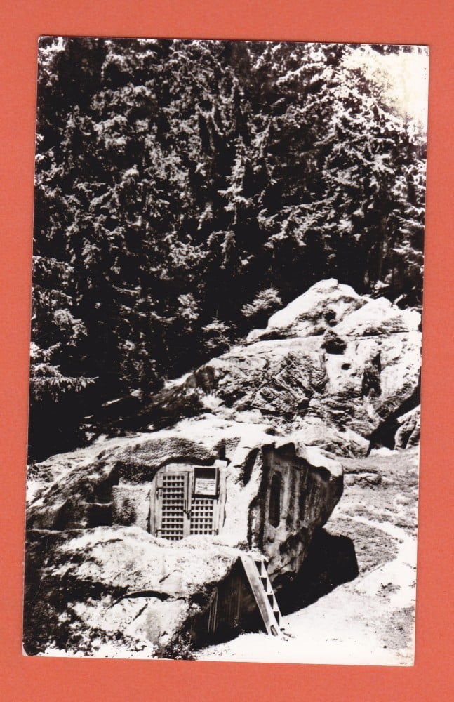 Fotografie: Carte poștală „Putna — Chilia lui Daniil Sihastrul”, 1967