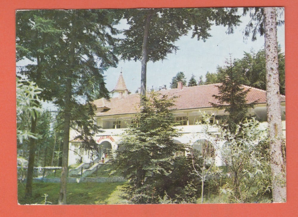 Fotografie: Carte poștală „Gura Humorului — Motel Ariniș”, județul Suceava