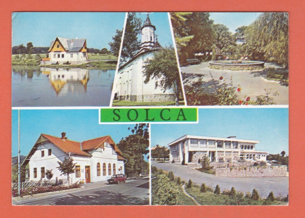 Fotografie: Carte poștală-colaj Solca, județul Suceava, 1976