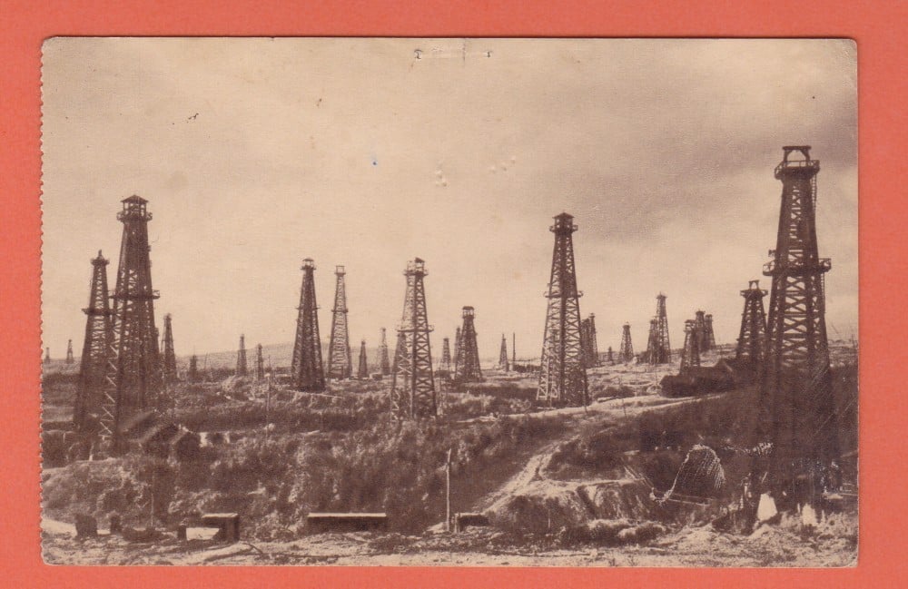 Fotografie: Carte poștală „Sonde pe Valea Prahovei”