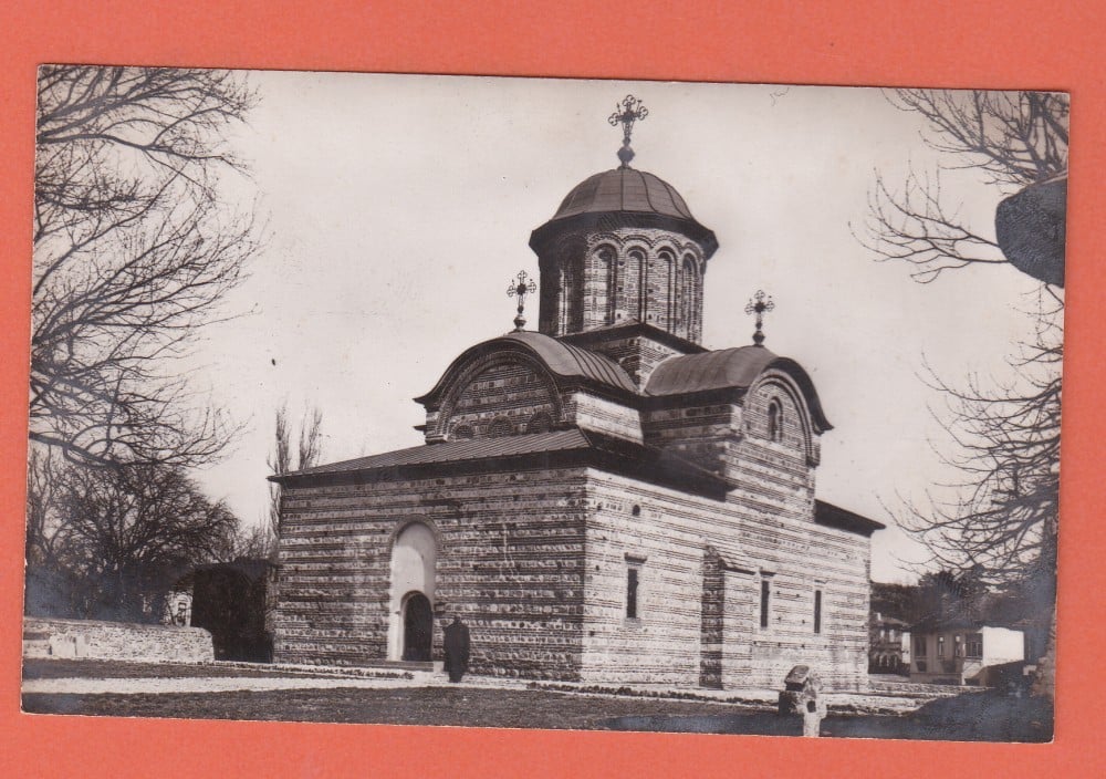 Fotografie: Carte poștală „Curtea de Argeș — Biserica Domnească a lui Negru Vodă”