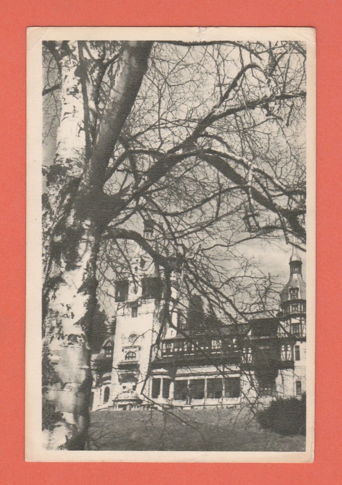 Fotografie: Carte poștală „Sinaia — Muzeul Peleș”, 1958