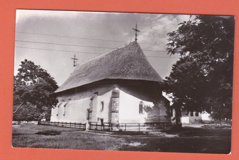 Fotografie: Carte poștală „Rădăuți — Biserica lui Bogdan Vodă (sfârșitul sec. XIV)”
