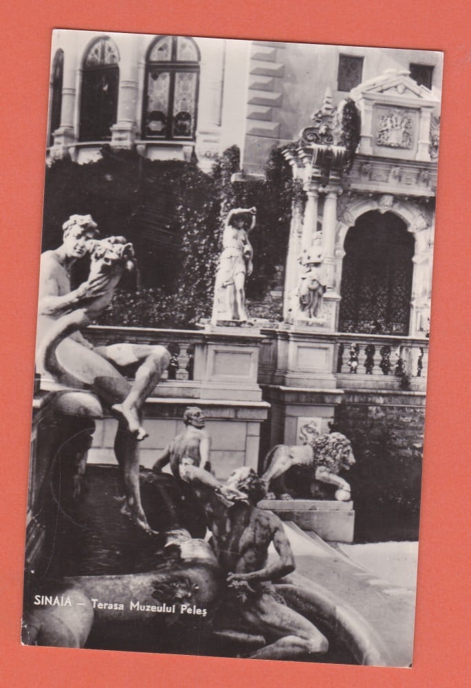 Fotografie: Carte poștală „Sinaia — terasa Muzeului Peleș” (II)