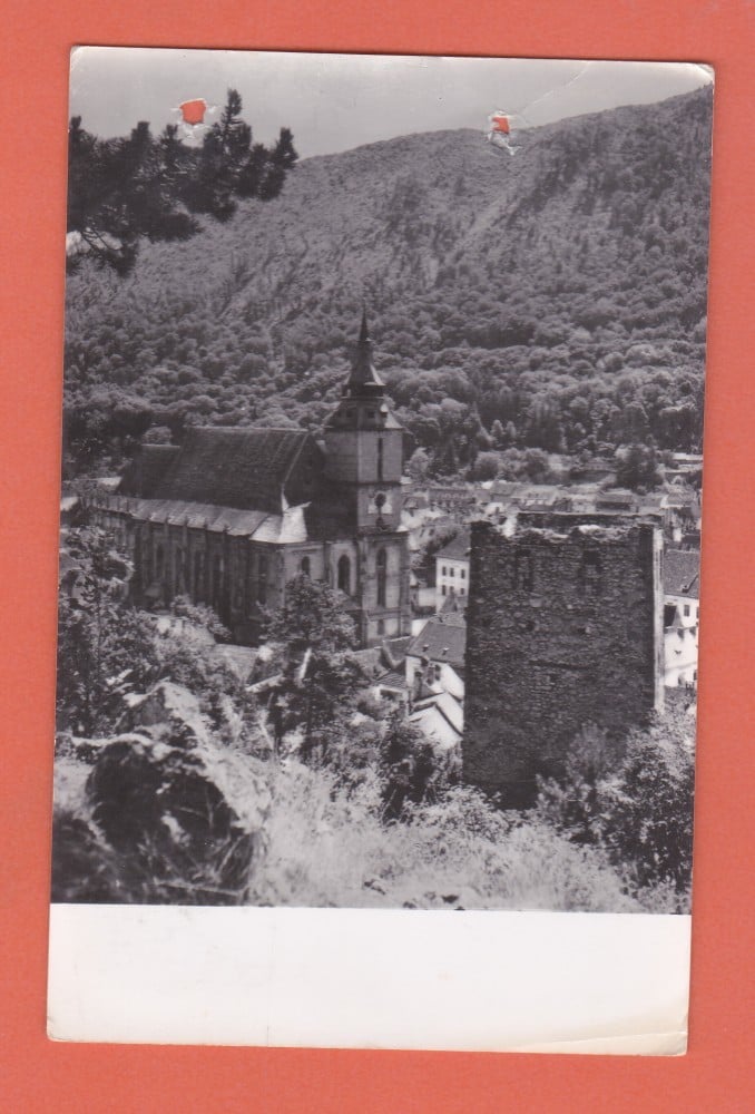 Fotografie: Carte poștală „Orașul Stalin — Biserica Neagră”, 1958