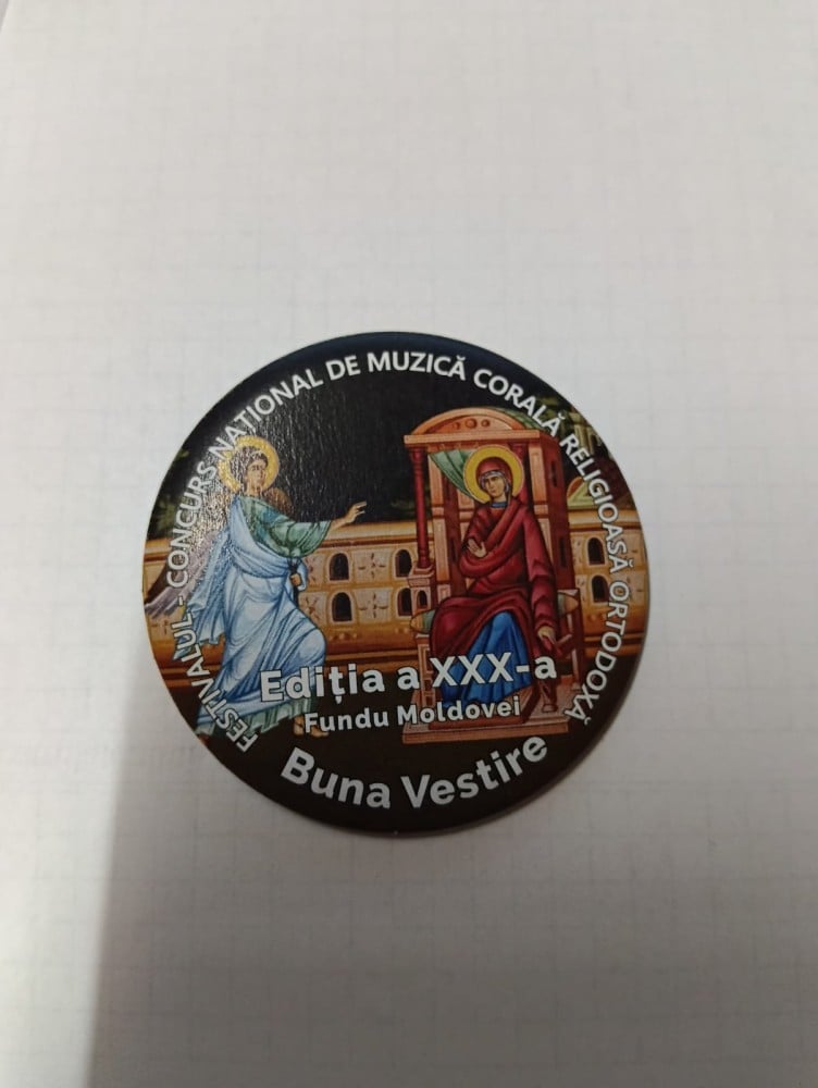 Insignă „Festivalul-concurs național de muzică corală religioasă Buna Vestire”, ediția a XXX-a, Fundu Moldovei