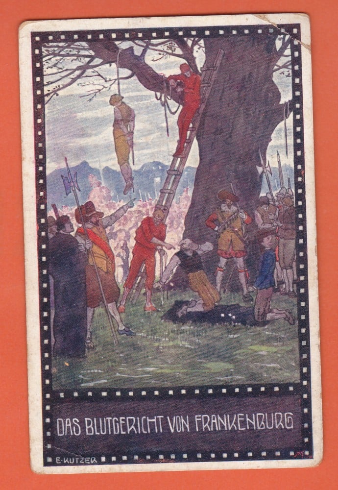 Fotografie: Carte poștală „Procesul de la Frankenburg”