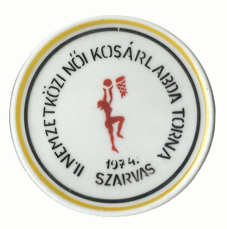 Fotografie: Medalie Ungaria — baschet, Szarvas, 1974, cu cutie