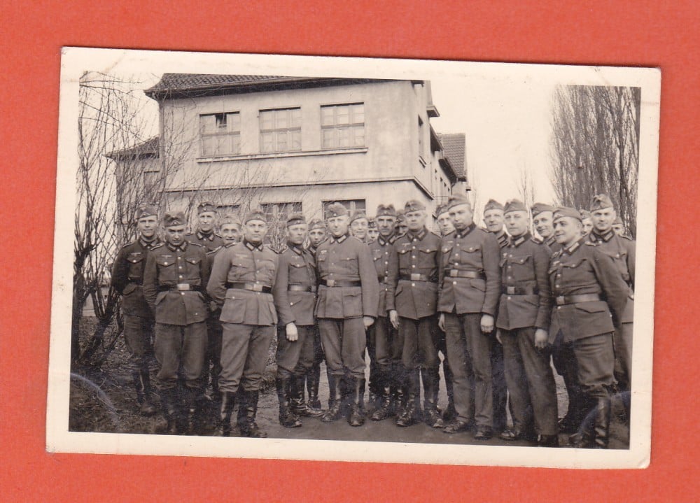 Fotografie: Fotografie cu o unitate militară germană, al Doilea Război Mondial