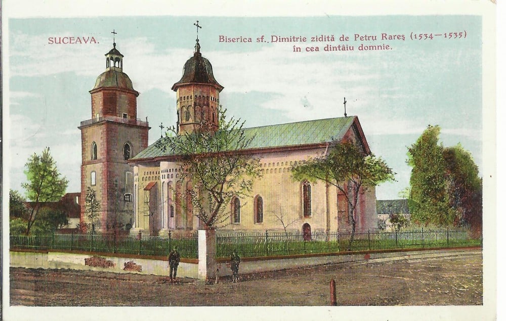 Fotografie: Vedere „Biserica Sfântul Dumitru, zidită de Petru Rareș”, necirculată