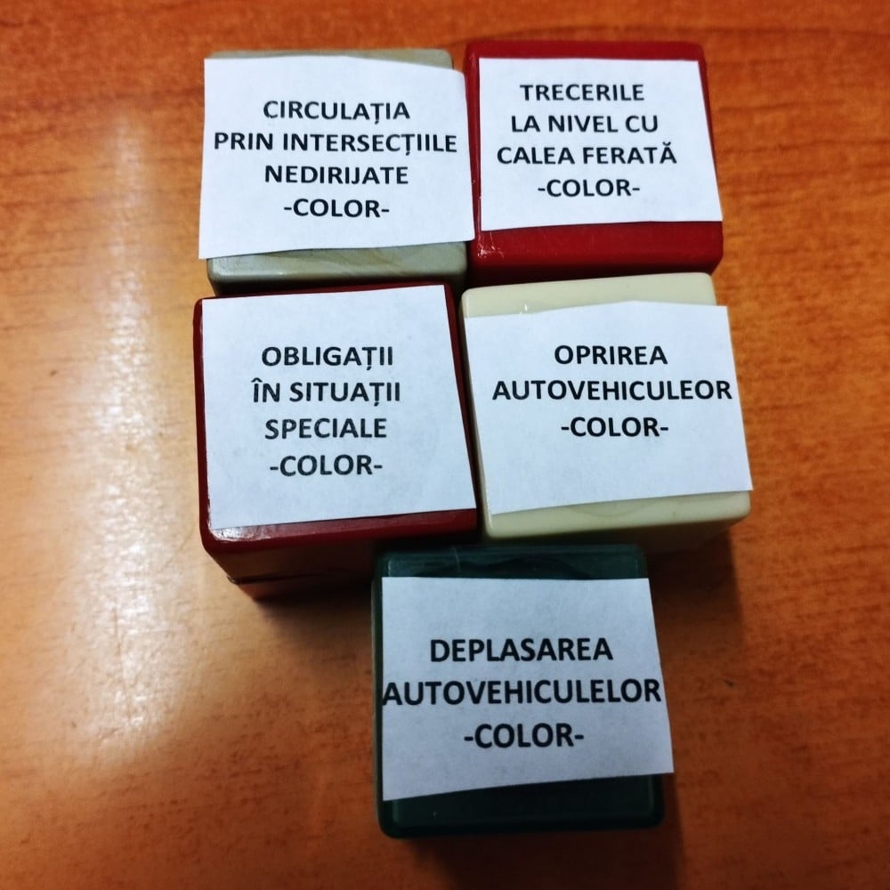 Fotografie: Set de 5 diafilme color despre legislația rutieră