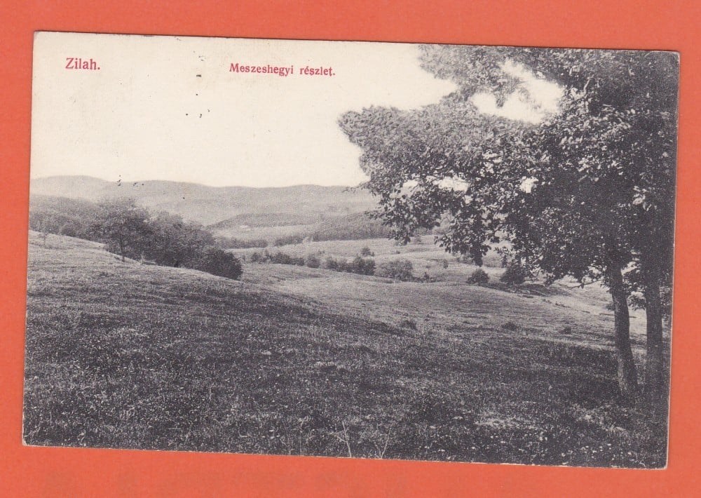 Fotografie: Ilustrată „Zilah (Zalău) — Meszeshegyi részlet”, circulată în 1913