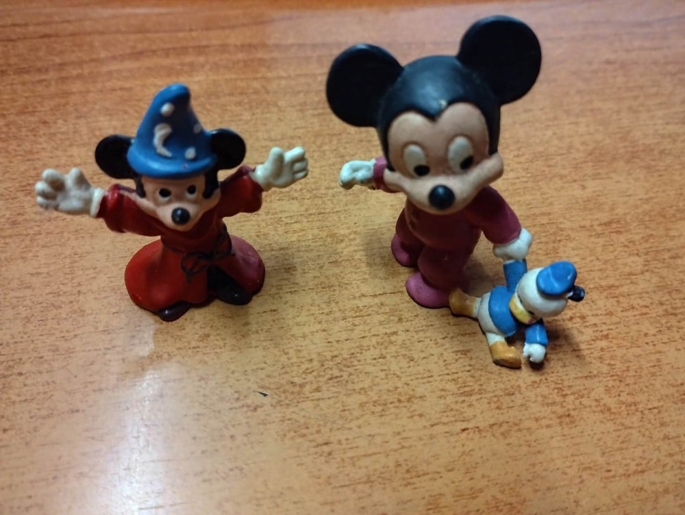 Fotografie: Lot de 2 jucării Disney pictate manual, Made in Germany