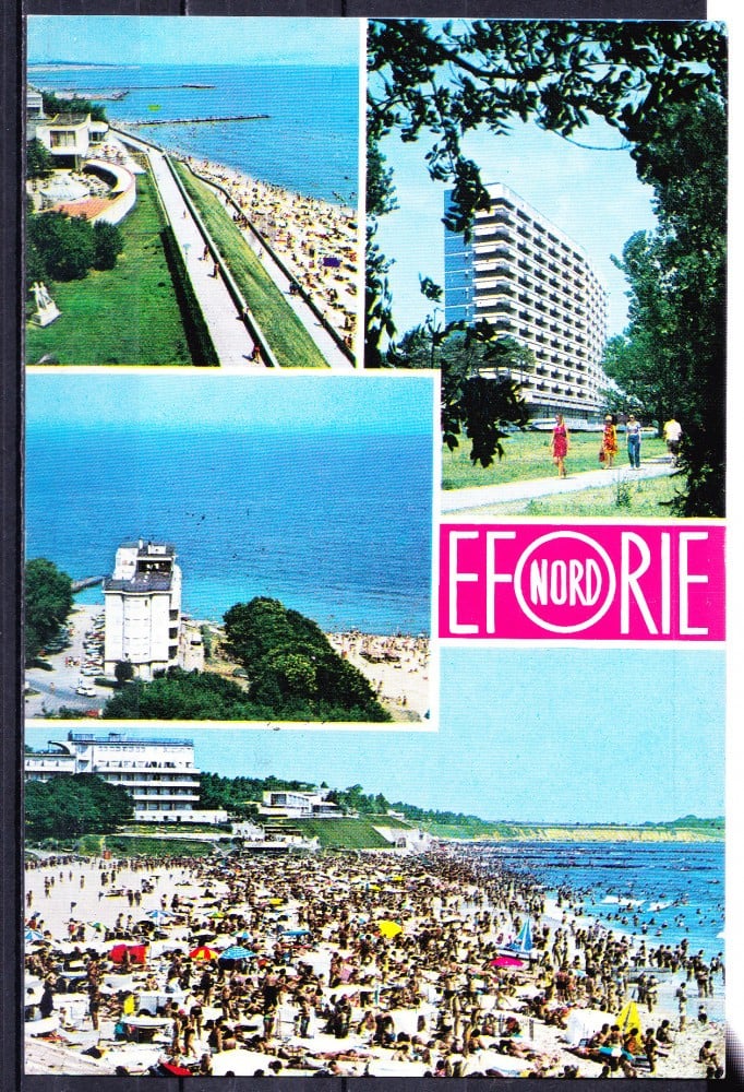 Fotografie: Ilustrată Eforie Nord, colaj, 1971, circulată