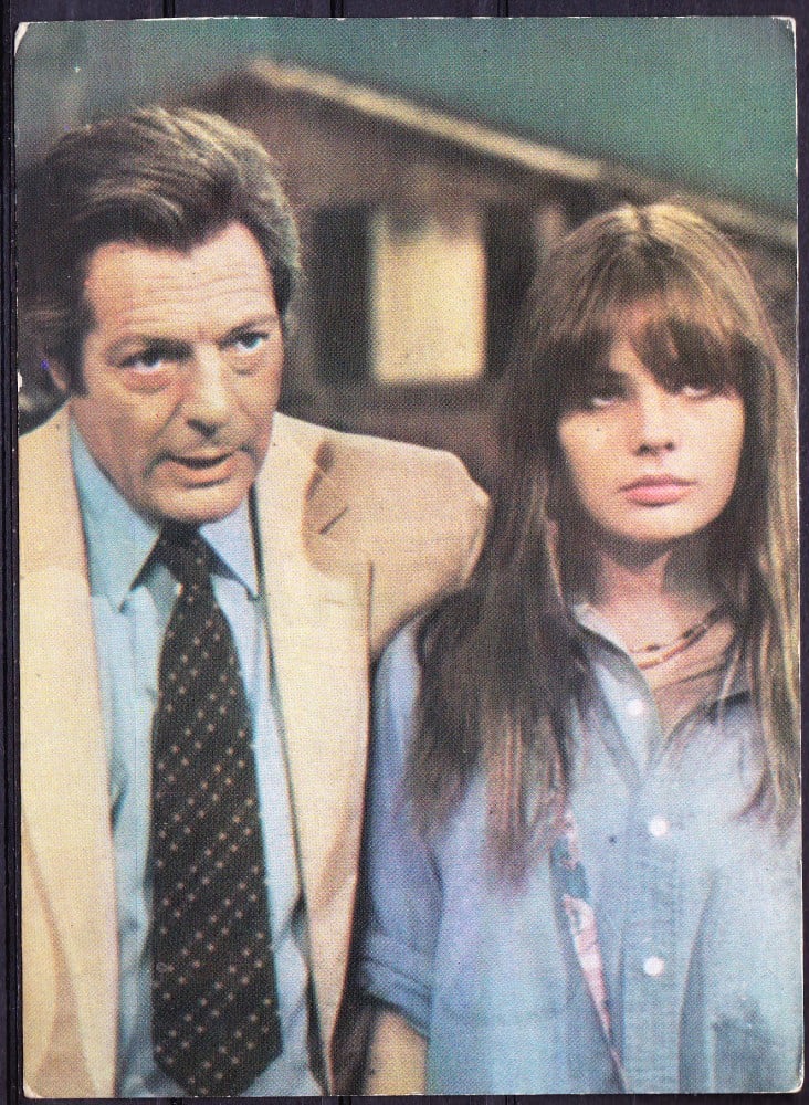 Fotografie: Ilustrată cu Marcello Mastroianni și Marie Trintignant, necirculată