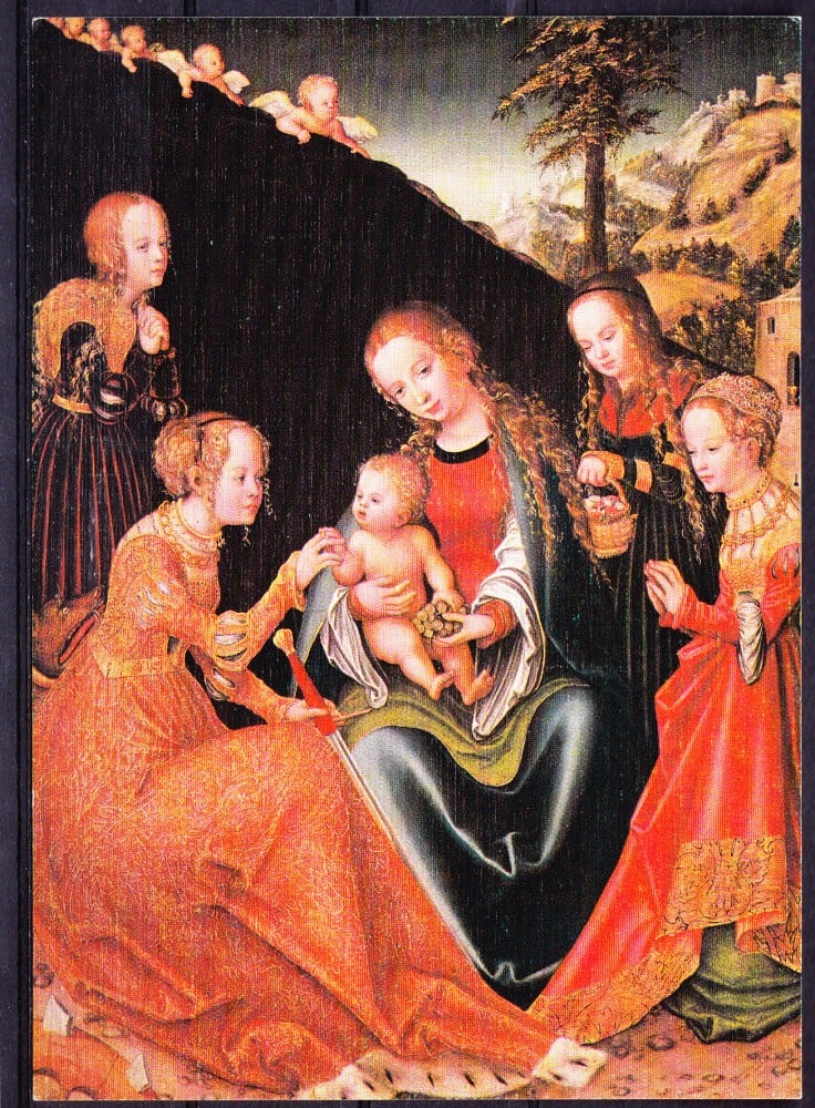 Fotografie: Ilustrată „The Mystic Marriage of St. Catherine”, necirculată