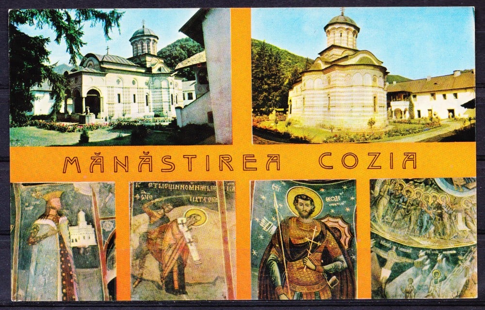 Fotografie: Ilustrată „Mănăstirea Cozia — picturi, portretul lui Radu Paisie”, necirculată
