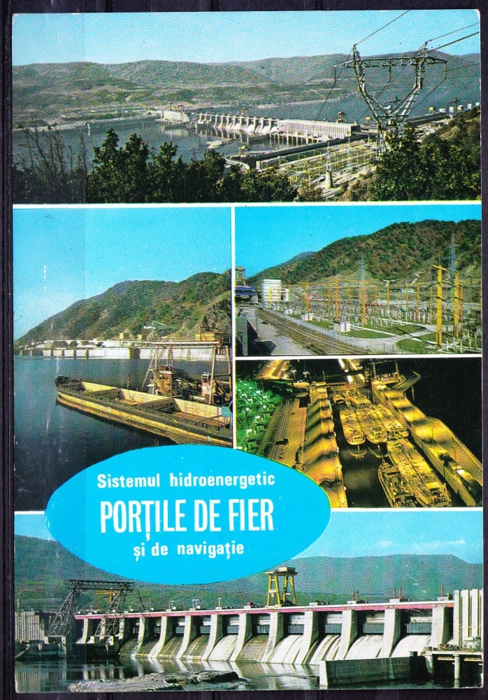 Fotografie: Ilustrată „Sistemul hidroenergetic și de navigație Porțile de Fier”, necirculată