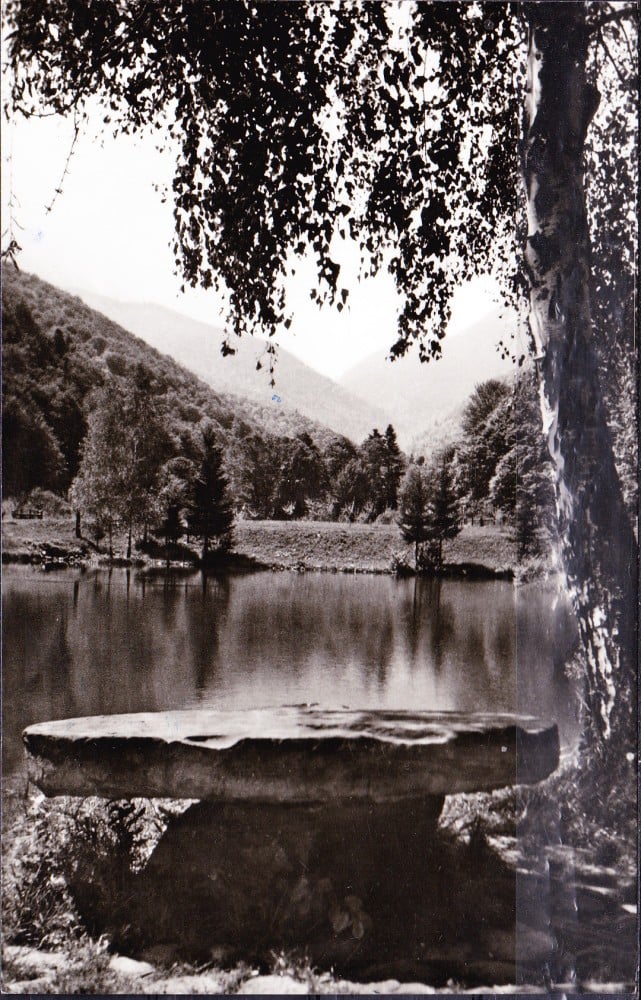 Fotografie: Ilustrată „Munții Făgăraș — peisaj din Valea Sâmbetei”, 1966, circulată