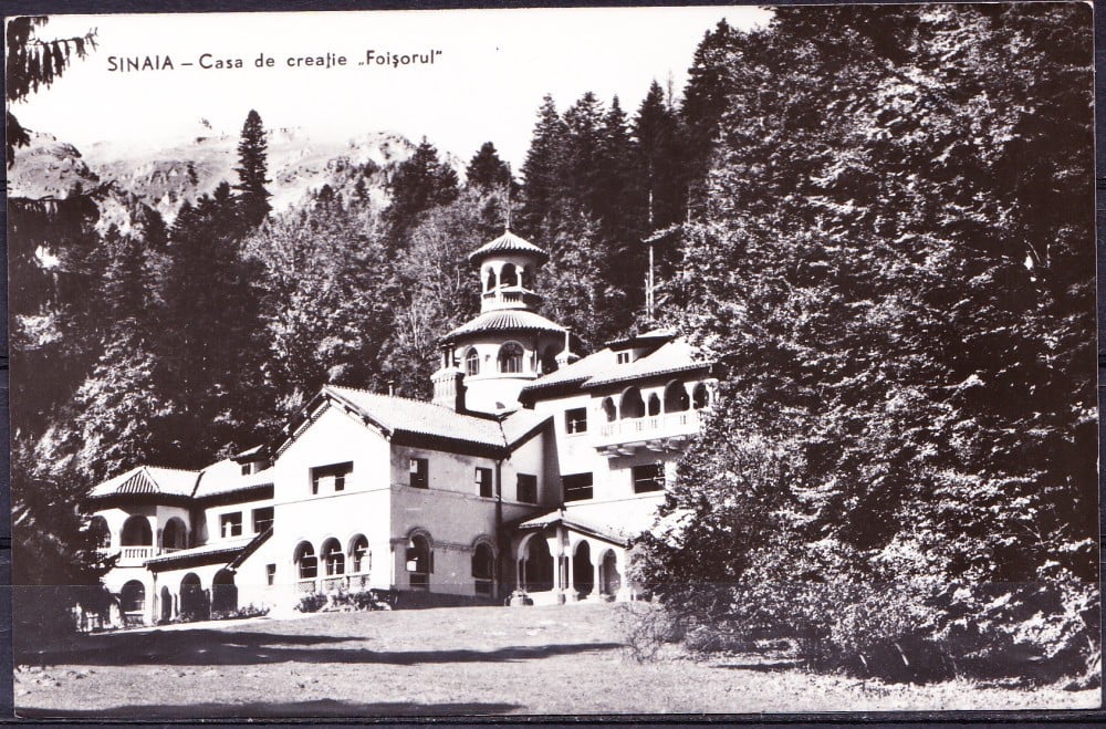 Fotografie: Ilustrată „Sinaia — Casa de creație Foișorul”, 1963, circulată