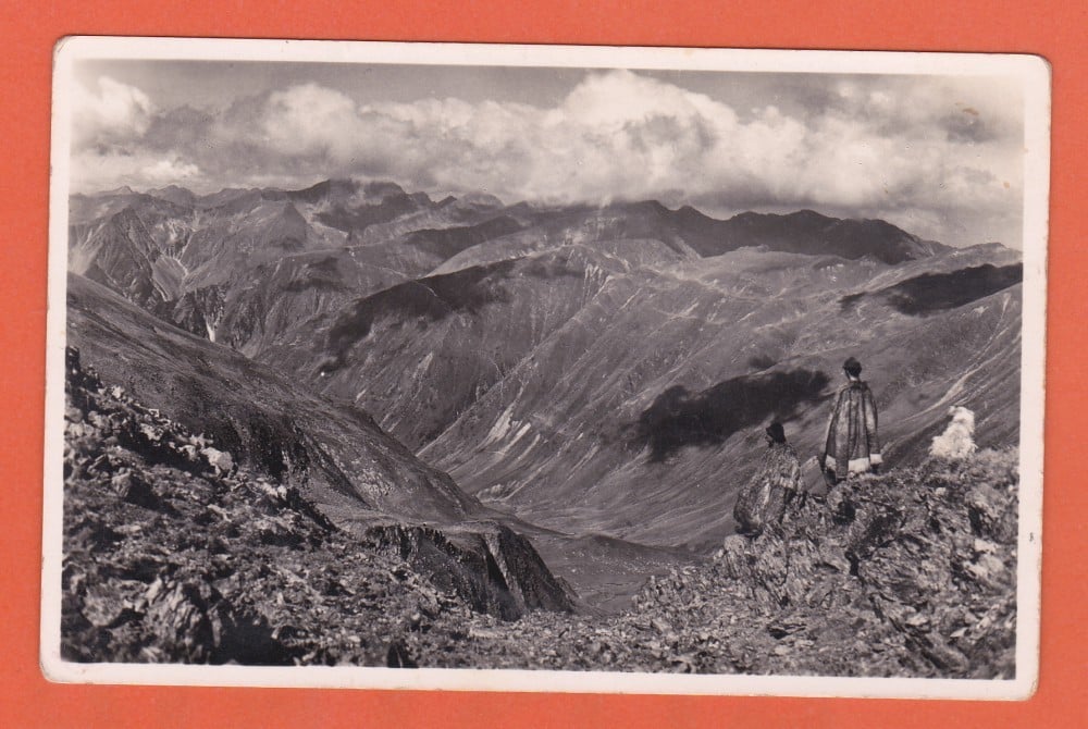 Fotografie: Ilustrată „Ciobani în Carpații Meridionali, Transilvania”, necirculată