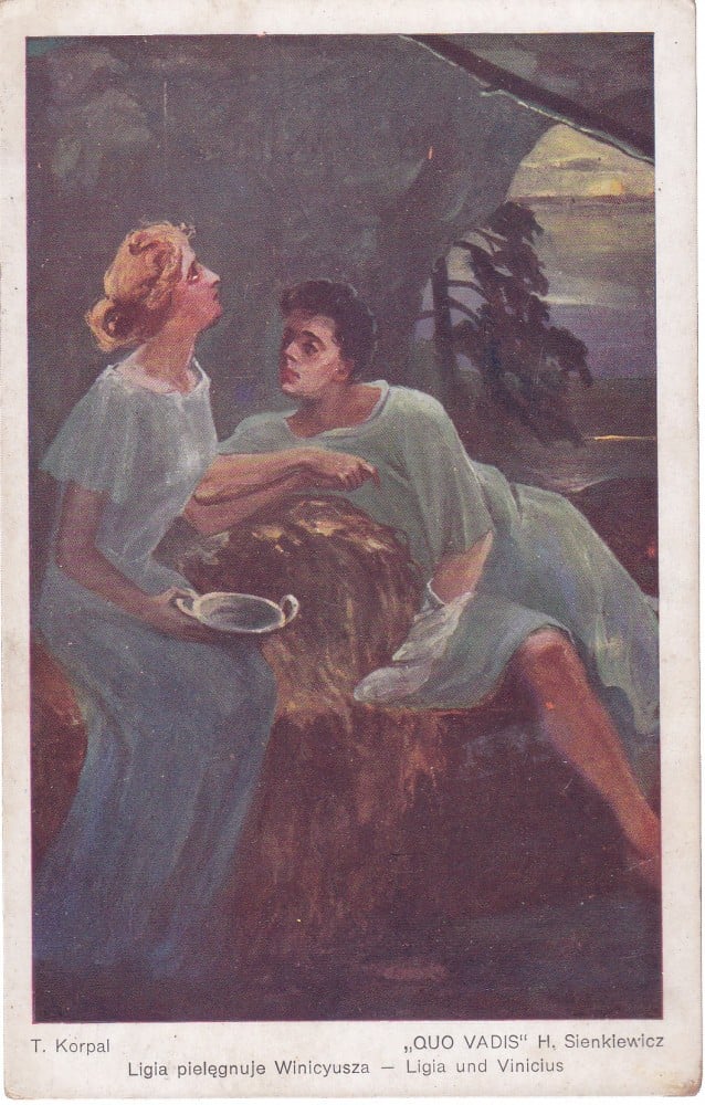 Fotografie: Ilustrată „Quo Vadis” de H. Sienkiewicz, ilustrație Korpal, Polonia, necirculată (VII)