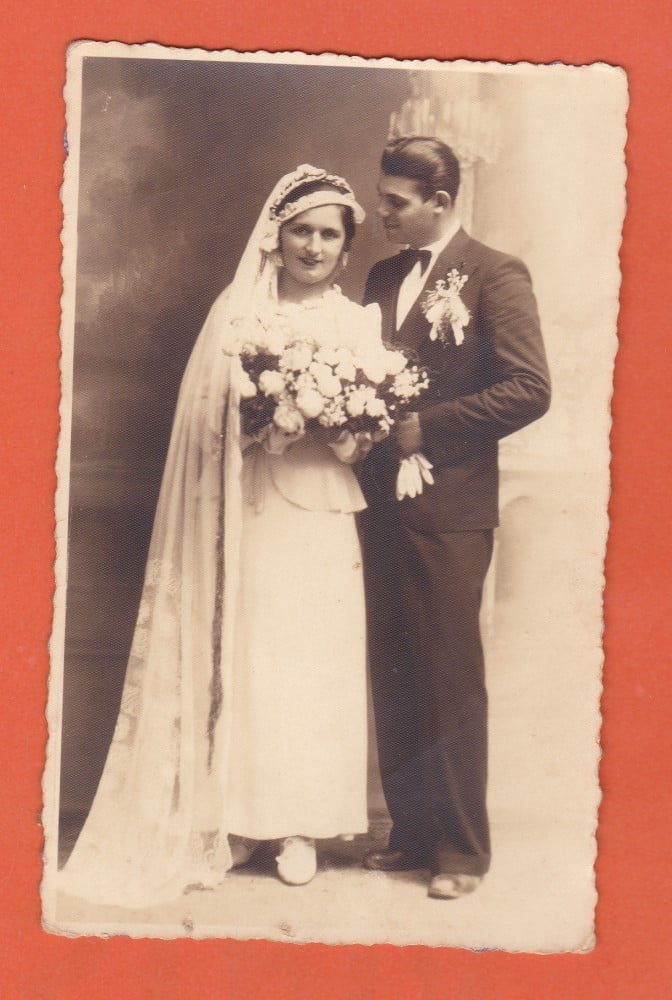 Fotografie: Fotografie de nuntă, atelier Salo Brüll, Cernăuți, 1937, 1937