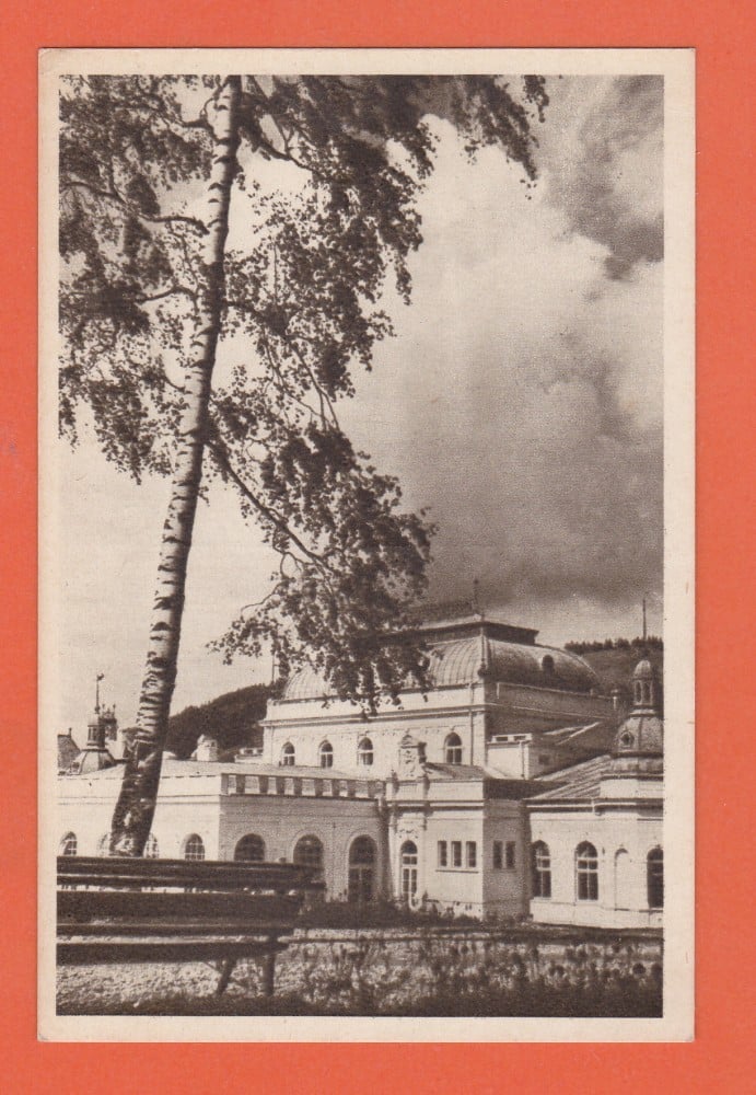 Fotografie: Vedere „Vatra Dornei — Sanatoriul balnear”, sepia, necirculată