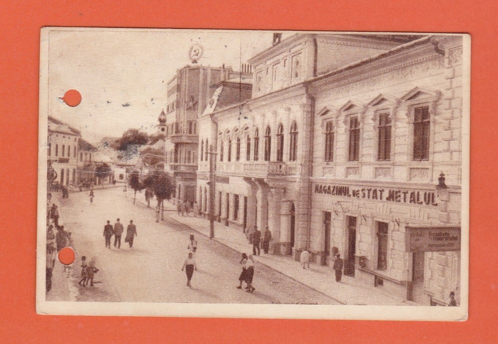 Fotografie: Vedere „Câmpulung Moldovenesc — Strada 7 Noiembrie”, circulată, sepia